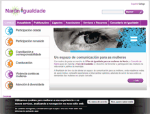 Tablet Screenshot of igualdade.naron.es